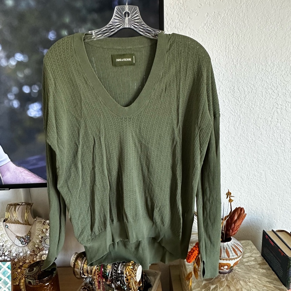 Zadig & Voltaire Knit Green Sweater
